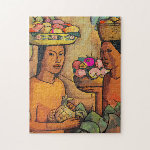 Tropische Obstverkäufer Puzzle