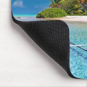 Tropische Ocean Beach Typografie Mousepad (Ecke)