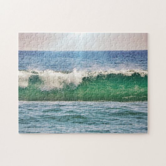 Tropische Ocean Beach Wave im Sonnenlicht-Puzzle Puzzle (Horizontal)