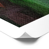 Tropische Ölmalerei mit Heliconia Poster (Ecke)