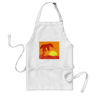 Tropische Orange Sunset-Schürze Schürze