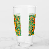 TROPISCHE ORANGEN GLASTUMBLER GLAS (Rechts)