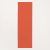 Tropische Orangen und Blätter Muster Mit Monogramm Yogamatte (Rückseite)