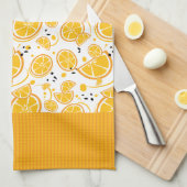 Tropische Orangenscheiben Wedges Zitrusfrüchte Geschirrtuch (Viertel Falte)