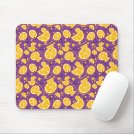 Tropische Orangenscheiben Wedges Zitrusfrüchte Mousepad