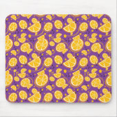 Tropische Orangenscheiben Wedges Zitrusfrüchte Mousepad (Vorne)