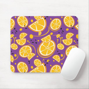 Tropische Orangenscheiben Wedges Zitrusfrüchte Mousepad