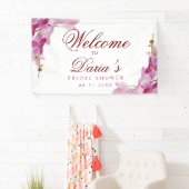 Tropische Orchid-Foto-Drop-Tapestry Banner (Insitu)