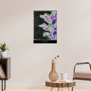 'Tropische Orchidee' Gemälde auf einem  Poster