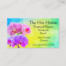 Tropische Orchideen Blume Florist Kinderzimmer Visitenkarte