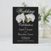 Tropische Orchideen Einladung (Stehend Vorderseite)