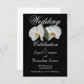 Tropische Orchideen Einladung (Vorne/Hinten)