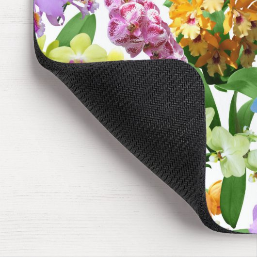 Tropische Orchideen Mousepad (Ecke)