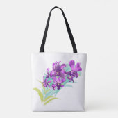 Tropische Orchideen-Tasche Tasche (Rückseite)