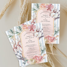 Tropische Orchideenbogen Hochzeit im Blumenparadie