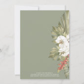 Tropische Orchideenhochzeit Einladung (Rückseite)