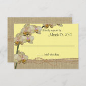 Tropische Orchideenreaktion RSVP Karte (Vorne/Hinten)