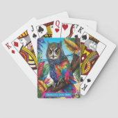 Tropische Owl Dreamscape Monogram Kids Match Game Spielkarten (Rückseite)