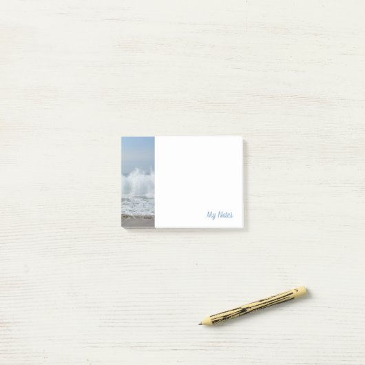 Tropische Ozeanwellen Post-it Klebezettel (Auf Schreibtisch)