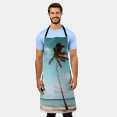 Tropische Palm Beach Schürze (Getragen)