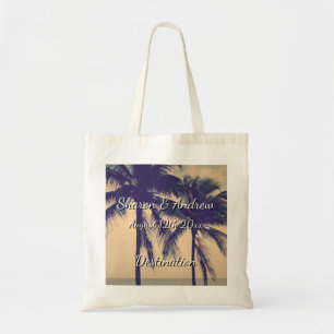 Tropische Palm- BeachHochzeit in Tragetasche