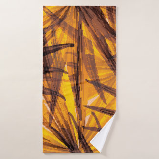 Tropische Palm-Blätter Badehandtuch