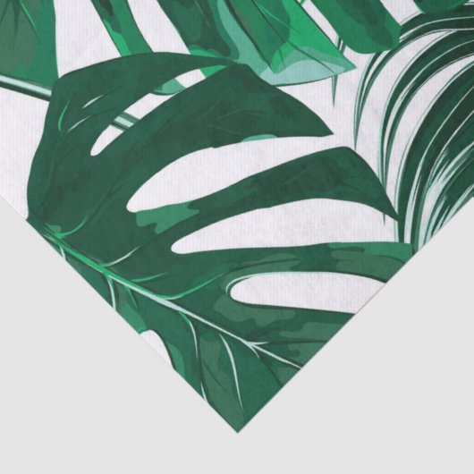 Tropische Palm Blätter Dekoupage Tissue Seidenpapier (Detail)