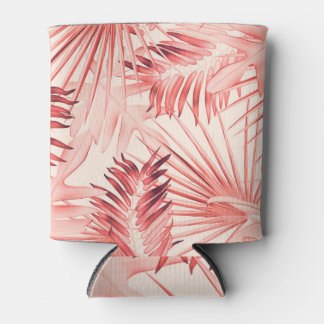 Tropische Palm-Blätter, hawaiianisches Stilmuster. Dosenkühler