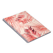 Tropische Palm-Blätter, hawaiianisches Stilmuster. Notizblock (Rechte Seite)