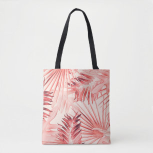 Tropische Palm-Blätter, hawaiianisches Stilmuster. Tasche