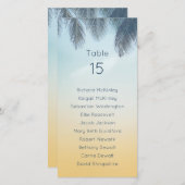 Tropische Palm-Blätter Hochzeitskarte (Vorne/Hinten)