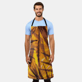 Tropische Palm-Blätter Schürze (Getragen)