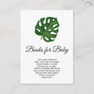 Tropische Palm Bücher für Baby Karte