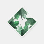 Tropische Palm-Druckservietten Serviette (Ecke)