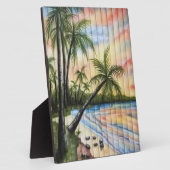 TROPISCHE PALMBÄUME STRANDSTRÄNDE FOTOPLATTE (Seite)