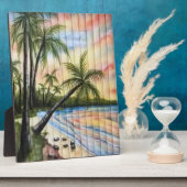 TROPISCHE PALMBÄUME STRANDSTRÄNDE FOTOPLATTE (Seite)