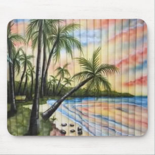TROPISCHE PALMBÄUME STRANDSTRÄNDE MOUSEPAD