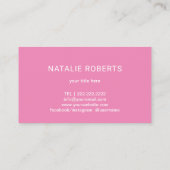 Tropische Palmbaumen-Retro Visitenkarte (Rückseite)