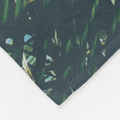 TROPISCHE PALMBLÄTTER FLEECEDECKE (Ecke)