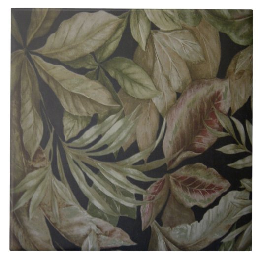 TROPISCHE PALMBLÄTTER FLIESE (Vorderseite)