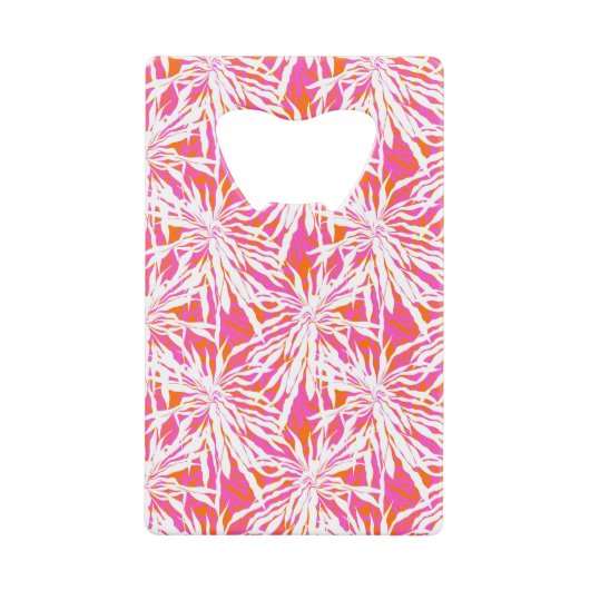 Tropische Palmblätter Geldkarten Flaschenöffner (Vorderseite)