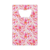 Tropische Palmblätter Geldkarten Flaschenöffner (Rückseite)