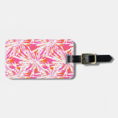 Tropische Palmblätter Gepäckanhänger (Vorderseite horizontal)