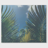 TROPISCHE PALMBLÄTTER GESCHENKPAPIER (Flach)