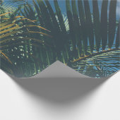 TROPISCHE PALMBLÄTTER GESCHENKPAPIER (Ecke)