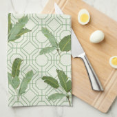 Tropische Palmblätter Handtuch (Viertel Falte)