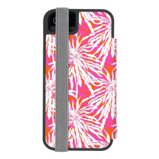 Tropische Palmblätter Incipio iPhone Geldbeutel-Hülle (Folio Rückseite)