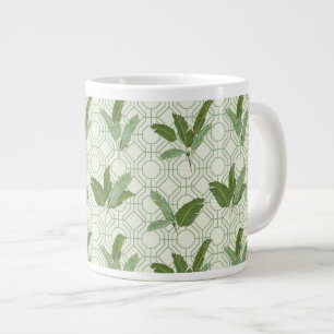 Tropische Palmblätter Jumbo-Tasse