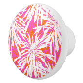 Tropische Palmblätter Keramikknauf (Rechts)