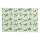 Tropische Palmblätter Kissenbezug (Rückseite-Links)